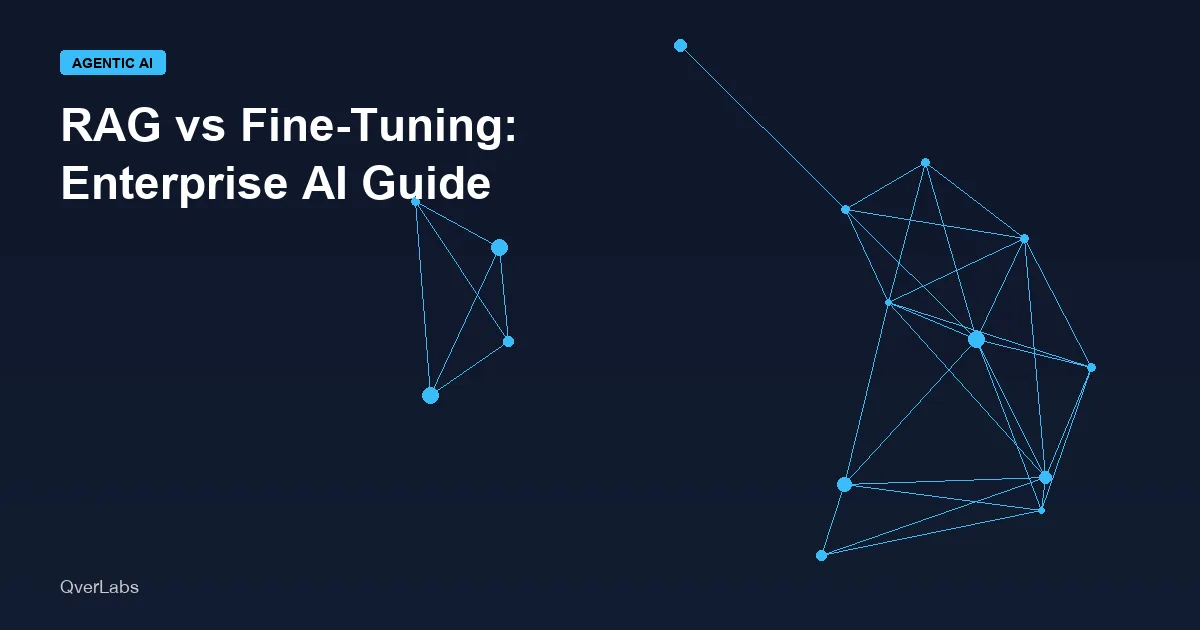 RAG vs Fine-Tuning: Which Approach Is Right for Your Enterprise AI